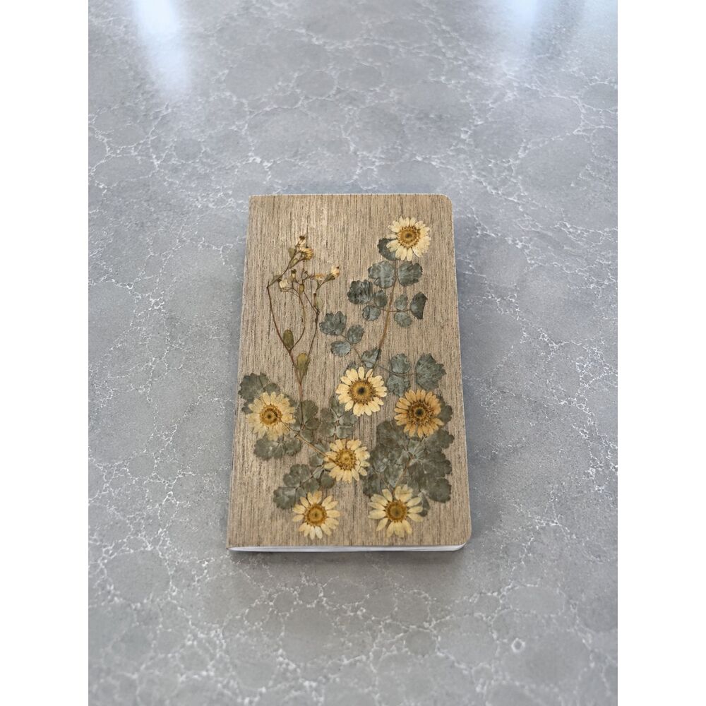 Handmade Pressed Flower Journal Textured Paper Notebook